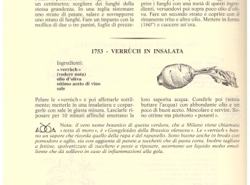 Figura 1 - La ricetta "Verrùch in insalata". Fonte: Giovine (1968).