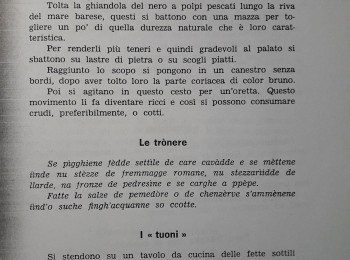 Figura 4 - Il 'pulpe rizze' nella cucina tradizionale di Bari, 2 di 2. Fonte: Giovine (1968).