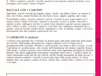 Figura 5 – Ricette con i carducci. Fonte: Cynara (Anonimo, 1995).