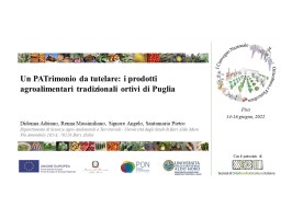 Un PATrimonio da tutelare: i Prodotti Agroalimentari Tradizionali pugliesi al I convegno nazionale SOI