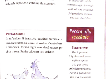 Foto 6 - La ricetta della pecora alla rizzola. Fonte: Casiello (1997).