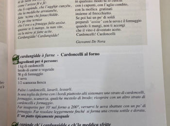 Foto 6 - Ricetta dei capunti con cardoncelli e mollica fritta. Fonte: Vincenti (2000).