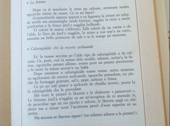 Foto 4 - La ricetta delle frittelle pugliesi. Fonte: Panza (1987).