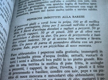 Foto 5 - Ricetta dei peperoni ripieni. Fonte: Carnacina e Veronelli (1976).