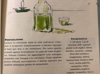 Foto 6 - La ricetta del Liquore Centerbe della Murgia. Fonte: Casiello (1997). 