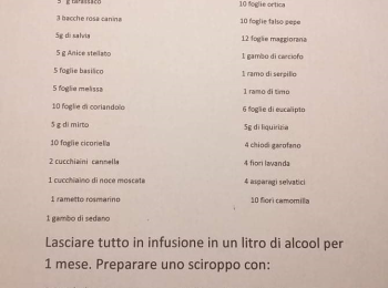 Foto 8 - Ricetta famigliare del Liquore Centerbe della Murgia. Fonte: famiglia Barone Raffaele, Altamura (BA).
