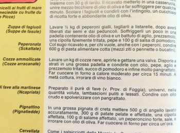 Foto 8 - Ricetta della peperonata pugliese, così come preparata in provincia di Taranto. Fonte: AA.VV. (1990).