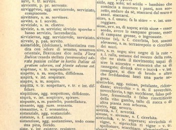 Figura 5 – “Siveirchie” in dialetto biscegliese. Fonte: Cocola (1925).