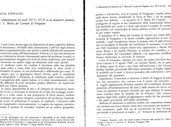 Figura 7 – Utilizzo delle zucchine nel 1617 e delle cime di zucca nel 1692 nel monastero di Putignano. Fonte: D’Ippolito (1995).