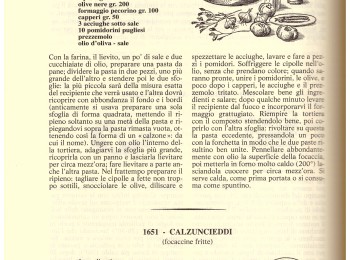 Figura 1 - Ricetta del 'Calzone'. Fonte: Gosetti della Salda (1967).