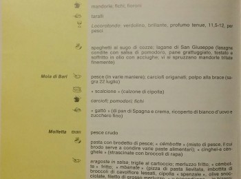 Figura 5 – ‘Scalcione’ tra le ricette tradizionali di Mola di Bari (BA). Fonte: AA.VV. (1990).