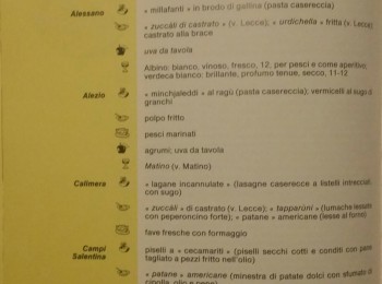 Figura 11 – ‘Puddiche’ tra le ricette tradizionali di Campi Salentina (LE). Fonte: AA.VV. (1990).