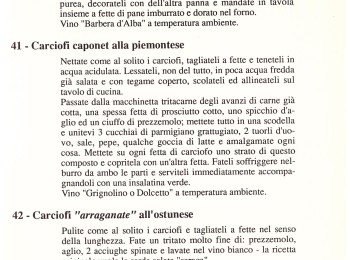 Figura 3 - Ricetta dei carciofi 'arraganate' all'ostunese. Fonte: Suma (1989).