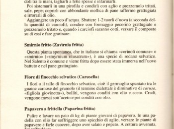 Figura 5 - Ricetta dei 'carciofi al gratin'. Fonte: Sada (1994).
