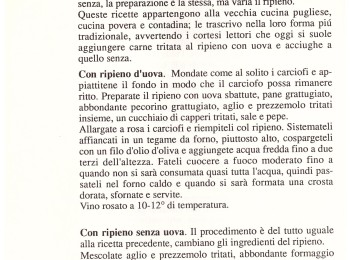 Figura 6 - Ricetta "Carciofi ripieni alla pugliese". Fonte: Suma (1989).