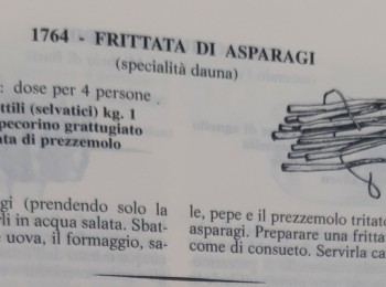 Figura 2 – Ricetta “Frittata con asparagi”. Fonte: Gosetti della Salda (1967).