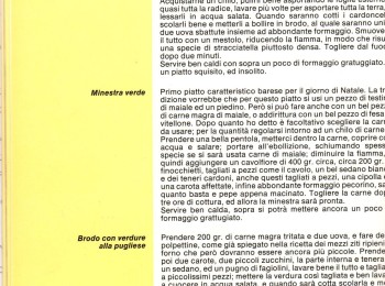 Figura 1 – La ricetta della minestra verde. Fonte: Borri (1990).
