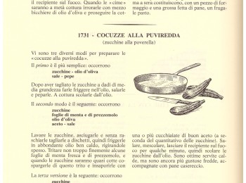 Figura 1 - Ricetta "Cocuzze alla puviredda". Fonte: Gosetti della Salda (1967).