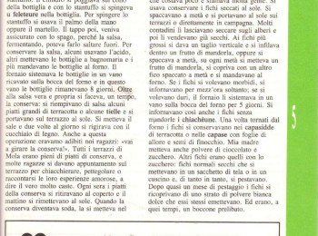 Figura 1 - Preparazione e tradizione dei 'fichi secchi' a Mola di Bari. Fonte: Ventura (1990).