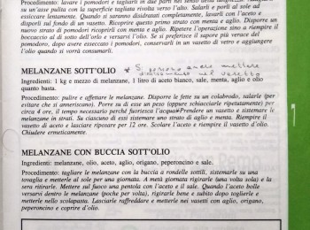 Figura 1 - Procedimento per le "Melanzane sott'olio". Fonte: Ventura (1990).